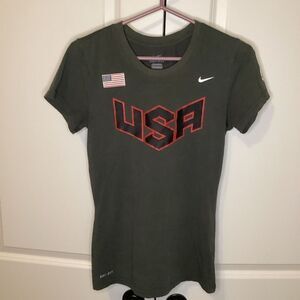 Ladies Nike U.S.A. Olympic Team drifit tee shirt‎